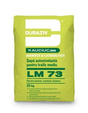 DURAZIV LM 73 Șapă autonivelantă pentru trafic mediu, aditivată cu Kauciuc®