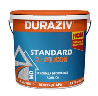 DURAZIV Standard cu Silicon - TENCUIALĂ DECORATIVĂ GRANULATĂ MD COD ALB 25KG