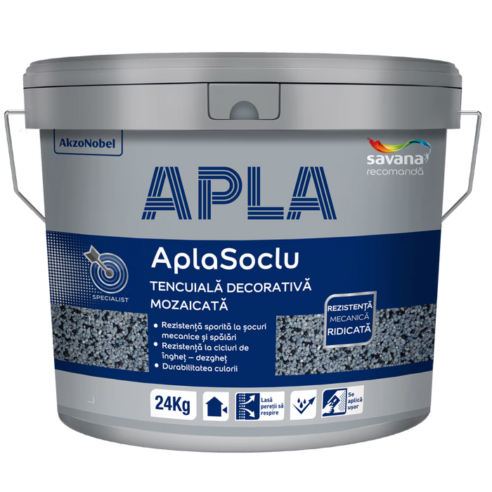 APLA SOCLU TENCUIALĂ DECORATIVĂ MOZAICATĂ - APLA 24KG