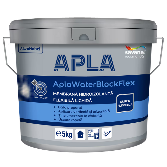 APLAWATERBLOCK FLEX 1K PASTĂ HIDROIZOLANTĂ - APLA 5KG