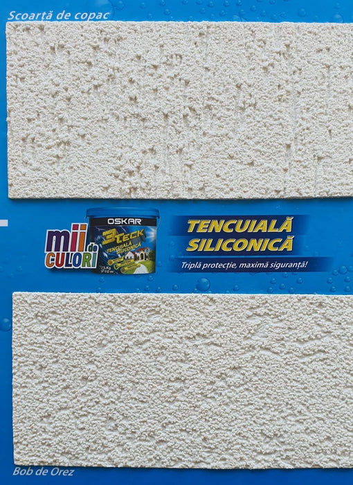PROMOTIE! OSKAR 3TECK BOB DE OREZ/SCOARTA DE COPAC - Tencuiala decorativa pentru pereti exteriori- DIVERSE CULORI