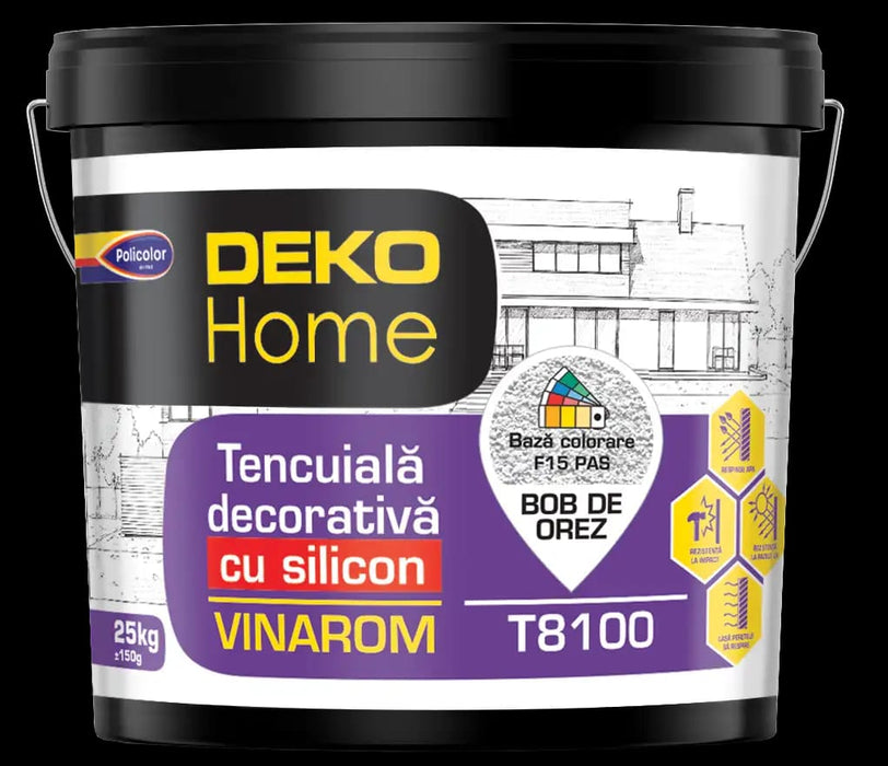 DEKO HOME T8100 TENCUIALĂ DECORATIVĂ CU SILICON VINAROM 25KG