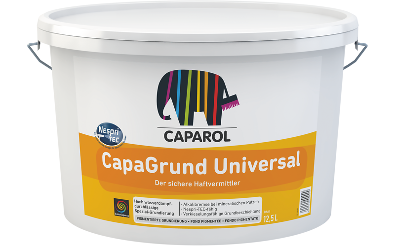 CapaGrund Universal/CapaGrund Universal-W Grund special alb, cu o înaltă permeabilitate la vaporii de apă, pentru interior și exterior