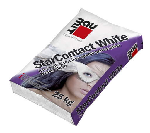StarContact White  Adeziv alb și masă de șpaclu pentru plăci termoizolante