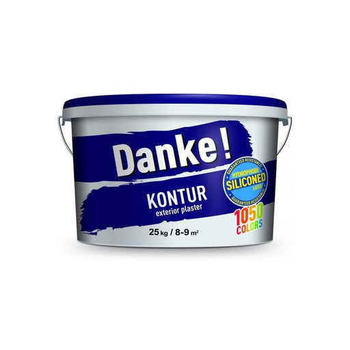 Danke! Kontur Tencuiala cu latex siliconat, structura 'bob de orez'