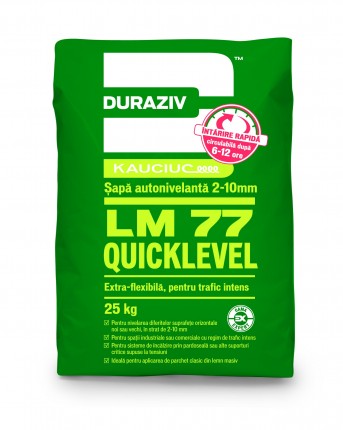 DURAZIV LM 77 Șapă autonivelantă pentru trafic intens, aditivată cu Kauciuc®