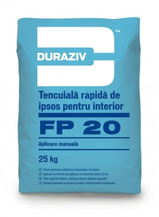 DURAZIV FP 20 Tencuială rapidă de ipsos