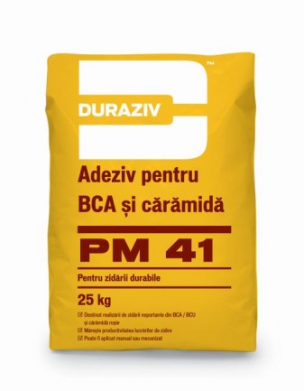 DURAZIV PM 41 Adeziv pentru BCA și cărămidă
