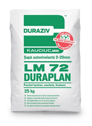 DURAZIV LM 72 Șapă autonivelantă 2-20mm, aditivată cu Kauciuc®