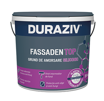 DURAZIV FASSADEN TOP SILICONIC GRUND DE AMORSARE PENTRU TENCUIELI DECORATIVE