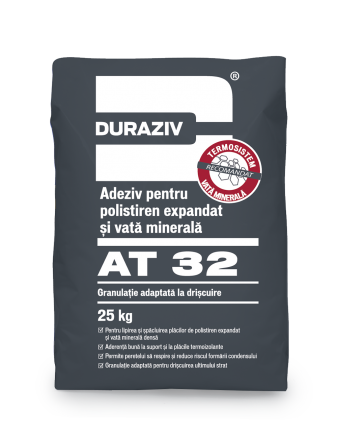 DURAZIV AT 32 Adeziv pentru polistiren expandat și vată minerală