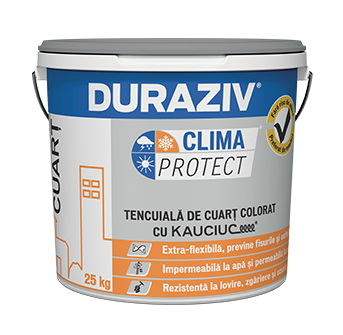 DURAZIV Clima Protect® cu Kauciuc® TENCUIALĂ DE CUART COLORAT