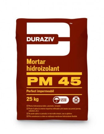 DURAZIV PM 45 Mortar hidroizolant monocomponent, aditivat cu silicon