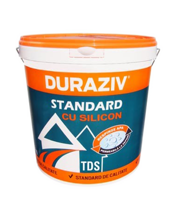 Tencuiala decorativa Duraziv Standard cu Silicon TDS 2mm cod Alb