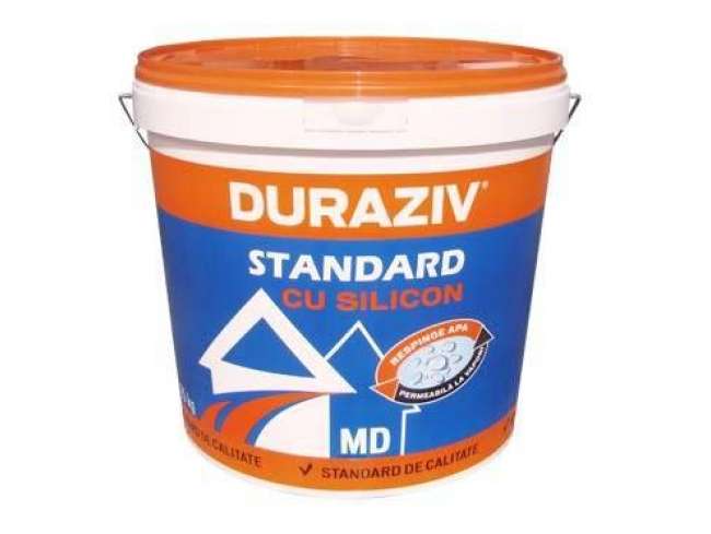Tencuiala decorativa Duraziv Standard cu Silicon MD 2mm cod Alb